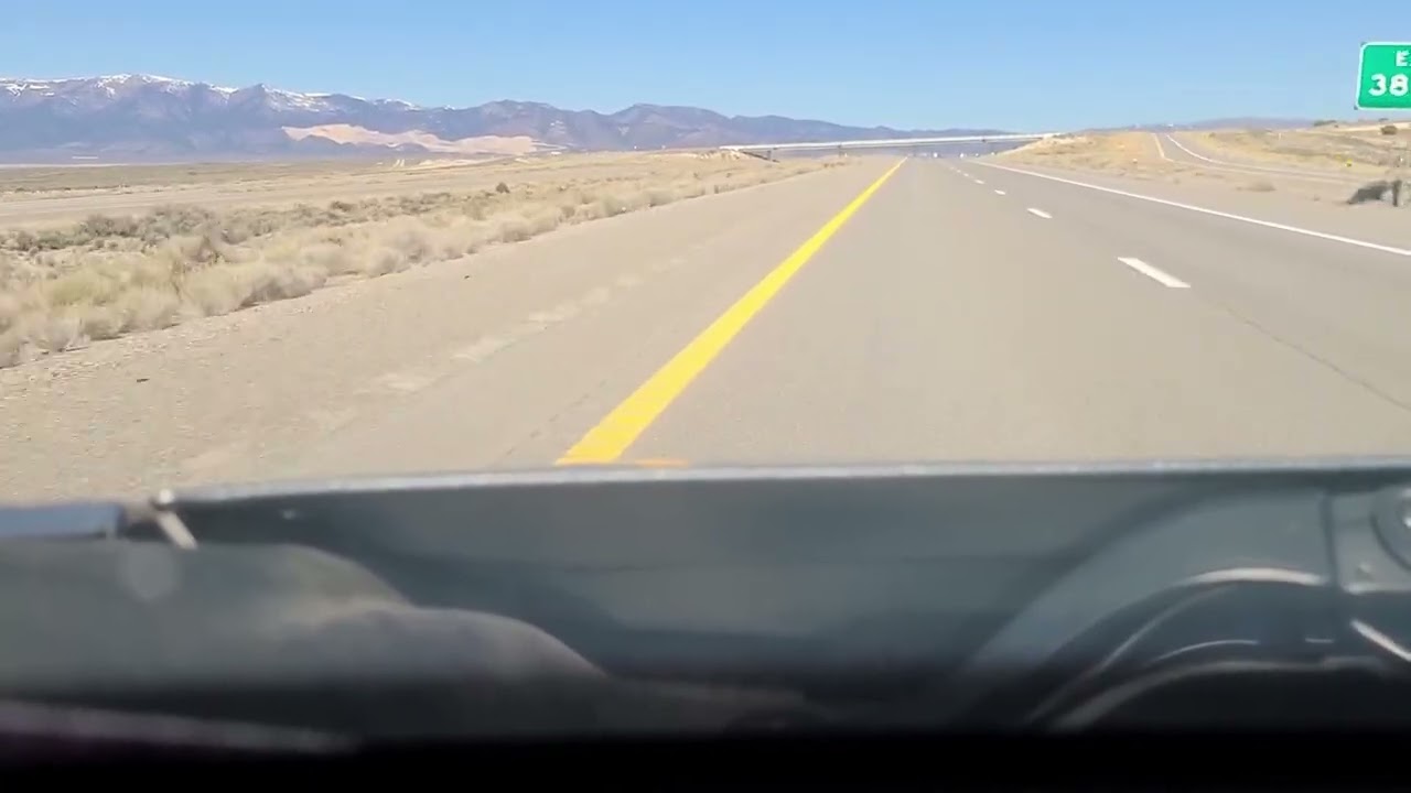 ASMR Ambient Nevada Desert Sounds   Driving, Highway, Wind