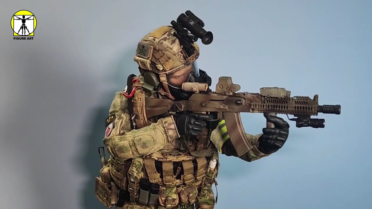 Custom Figure - RUSSIAN SPETSNAZ FSB ALPHA with MATRYOSHKA - 1/6 scale - Damtoys, Ujindou, JYKYS