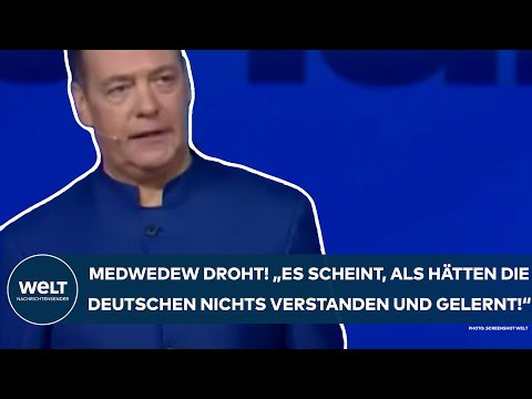 PUTINS KRIEG: "Es scheint, als hätten die Deutschen nichts verstanden und gelernt!" Medwedew tönt!