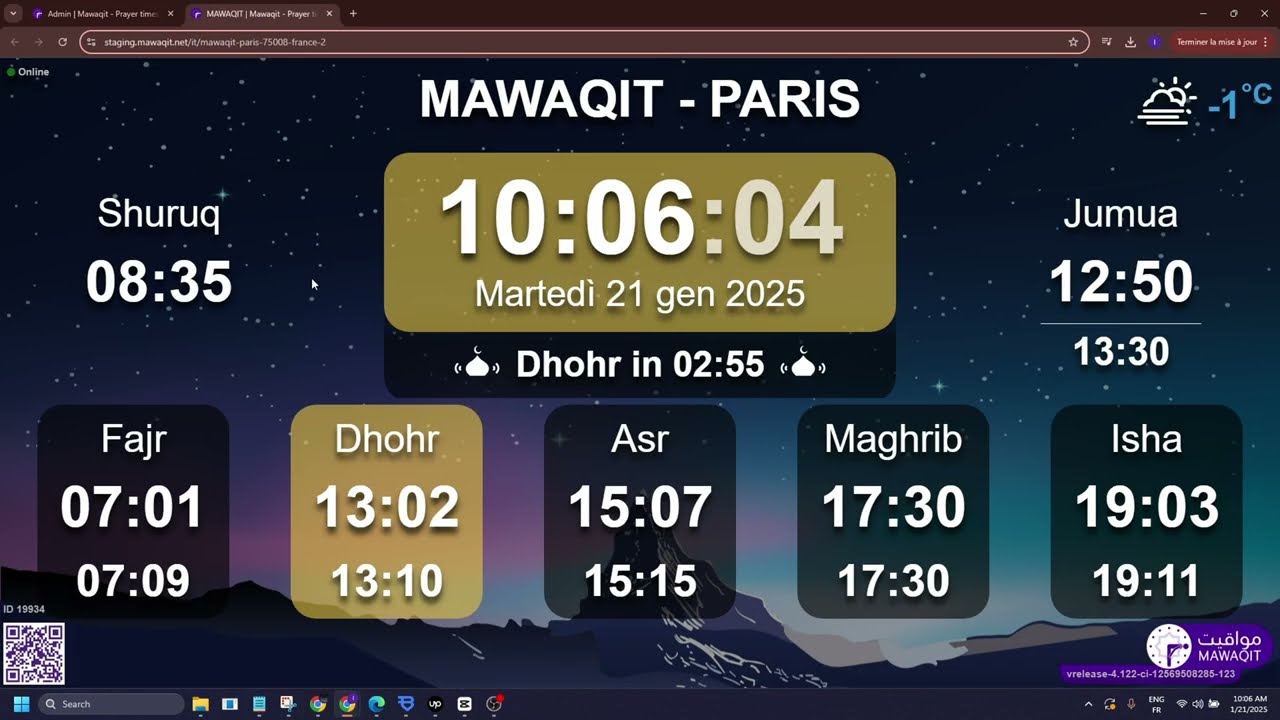 How to Calculate Prayer Times using Mawaqit