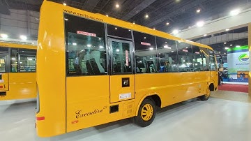New SML Isuzu Executive LX Cng Turbo Coach Unveiled At Auto Expo 2023 - Walkaround Video #isuzu #sml