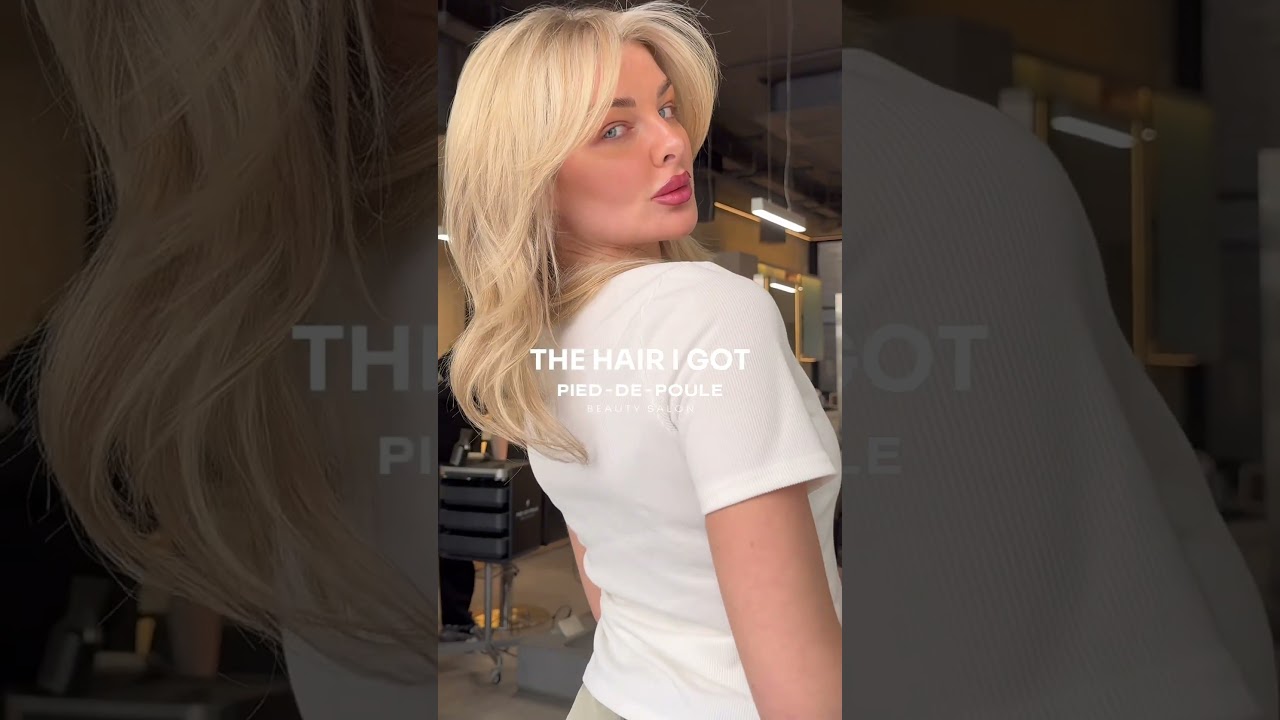 Get 15% off your first beauty visit with the code «YOUTUBE» / Soft blonde PIED-DE-POULE London