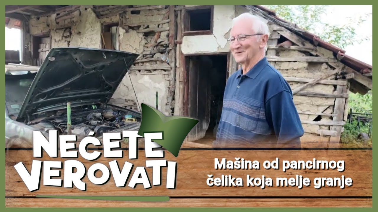 NEĆETE VEROVATI - Mašina od pancirnog čelika koja melje granje