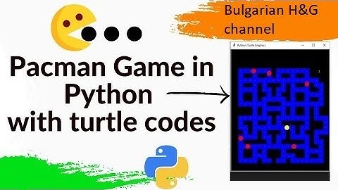 How to program a pacman game with python