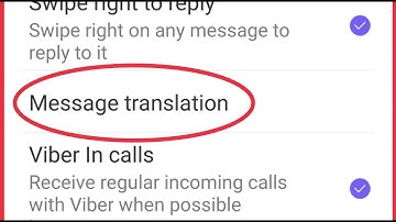 Viber || Message Translation Language Settings