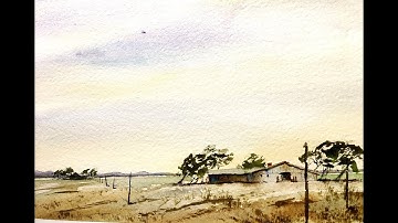 Western Style Landscape in Watercolor - with Chris Petri
