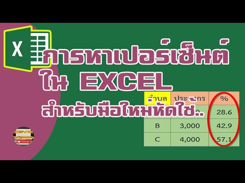 เปอร์เซ็นต์ของ Excel วิธีค้นหาเปอร์เซ็นต์ของ Excel สำหรับผู้เริ่มต้น