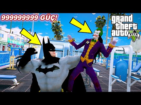 BATMAN OLUYORUZ VE SPOR SALONUNDA VÜCUT GELİŞTİRİYORUZ!(DEV OLDUK!) - GTA 5