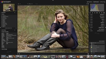 Darktable RAW edit: Lady in boots