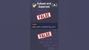 Subsets and supersets in Python