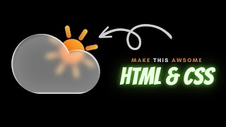 Amazing Sun And Cloud Using HTML And CSS || CSS Inset And Animation
