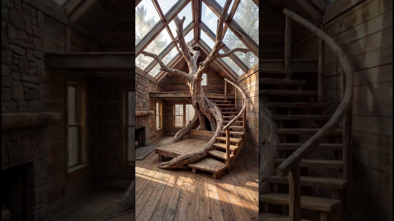 A Little House Beneath a Dry Tree | Epoxy Art Interior