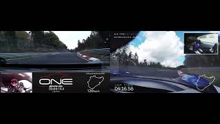 Speed Comparison - Nio EP9 Super EV vs Mercedes AMG ONE - Nordschleife Nurburgring