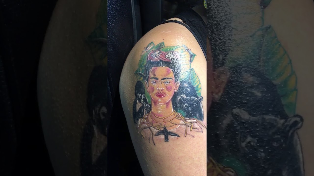 Frida Kahlo :Arte, jardín Tattoo - YouTube
