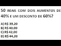 10 QUESTÕES DE MATEMÁTICA BÁSICA RESOLVIDA DE CONCURSOS  - VÁRIOS ASSUNTOS 31 10