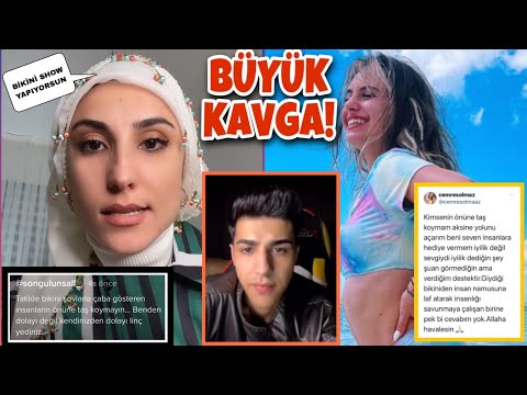 Cemre Solmaz ve Songül Ünsal arasında büyük kavga! | sen bikini şov yapıyorsun (Cellatın açıklaması)