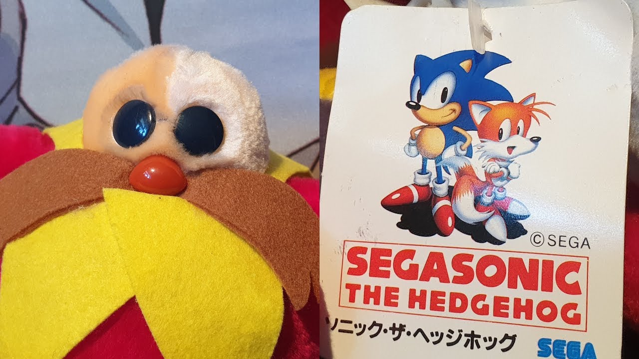 Dr Eggman SEGA 1995 'Suction Cup' Jumbo Plush Toy - YouTube