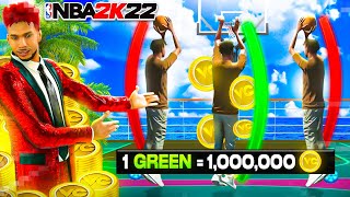 I gave a 60 OVR 100,000 VC for every shot he GREENED in NBA2K22! MOM RAGES after Level 1 wins VC!🤬😂