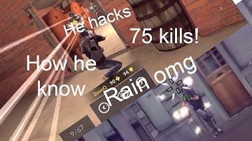 Critical ops - spectating a HACKER!!!(he got BANNED!!)and 75 kills WTF!..