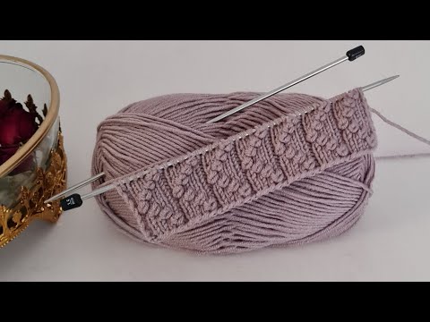 Tasarım İki Şiş Örgü Modeli Anlatımı ✅️ Örgü Yelek Hırka Etol Şal modelleri ✅️ Knitting.