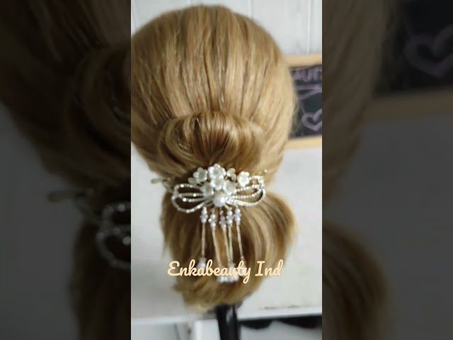 #hairdo #hairstyle #simple #tutorial class=