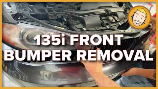 HOW TO REMOVE THE FRONT BUMPER of a BMW 135i E82