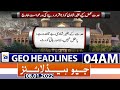 Geo News Headlines Today 04 AM | 8th January 2022