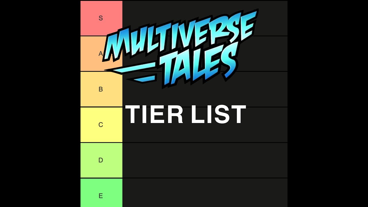 Multiverse Tales Tier List (500 subs special late) part1