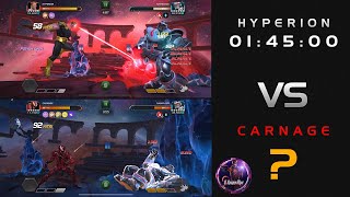 Hyperion VS Carnage (Nameless takedown) Whose fists are FASTEST! - Marvel Contest of Champions