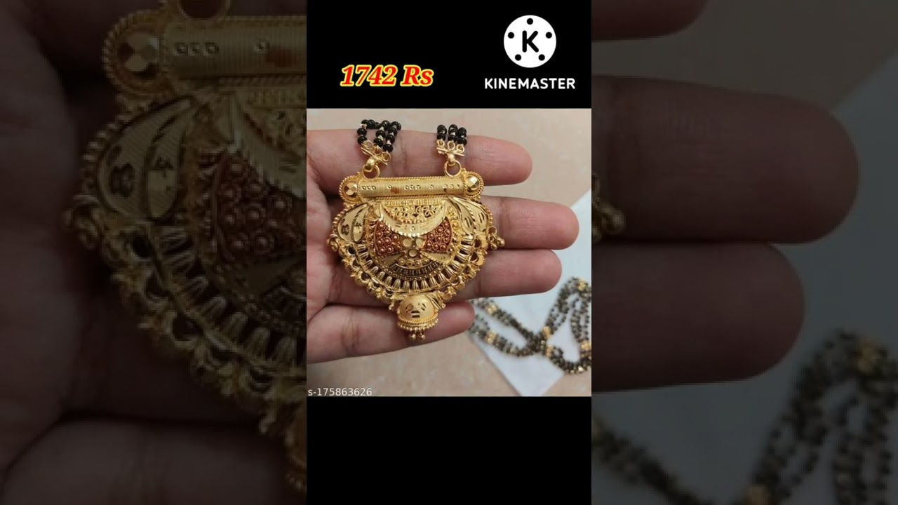 1 garm gold lightweight mangalsutra  collection meesho haul ❣️ 
