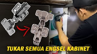 CARA PASANG DAN ADJUST ENGSEL PINTU KABINET screenshot 2