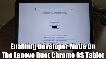 How To Enable Developer Mode On The Lenovo Duet (& Other Chrome OS Tablets)