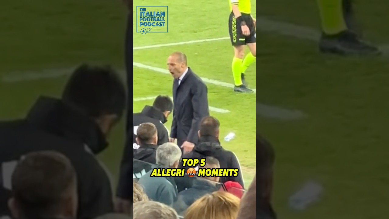Top 5 Max Allegri Meltdowns 🦖😤#shorts #allegri #juventus #milan