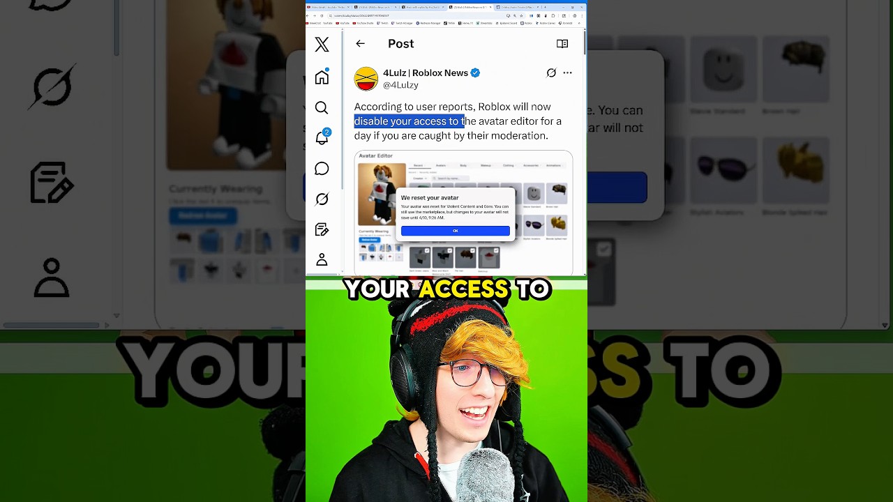 Roblox is resetting avatars. 😰😭