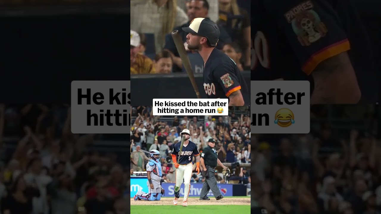 Jackson Merrill kissed that ball goodbye, literally 👋