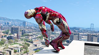 GTA 5 Iron Man Epic Stunts/Fails/Ragdolls Ep1 (Euphoria Ragdolls)