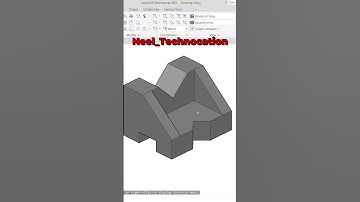 AutoCAD 3D Isometric Drawing Made Easy Step-by-Step Guide  #autocad  #3d #trending #trendingshorts