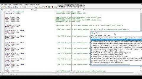 simulasi rangkaian dot matrik dengan atmega 8535