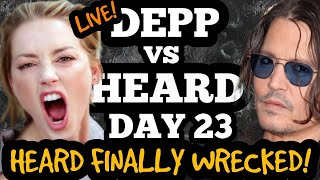 WATCH LIVE! Johnny Depp vs Amber Heard: DAY 23! Heard GETS WRECKED?!