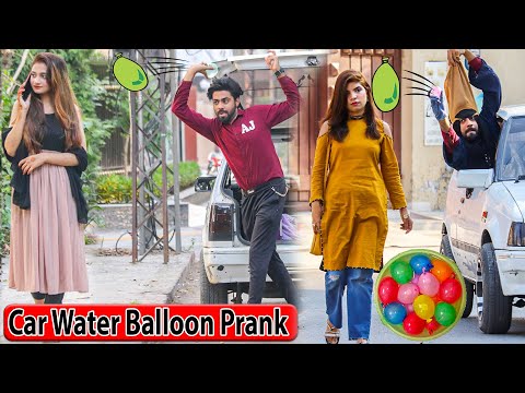 Water Balloon Prank with Car Twist || BY AJ-AHSAN ||