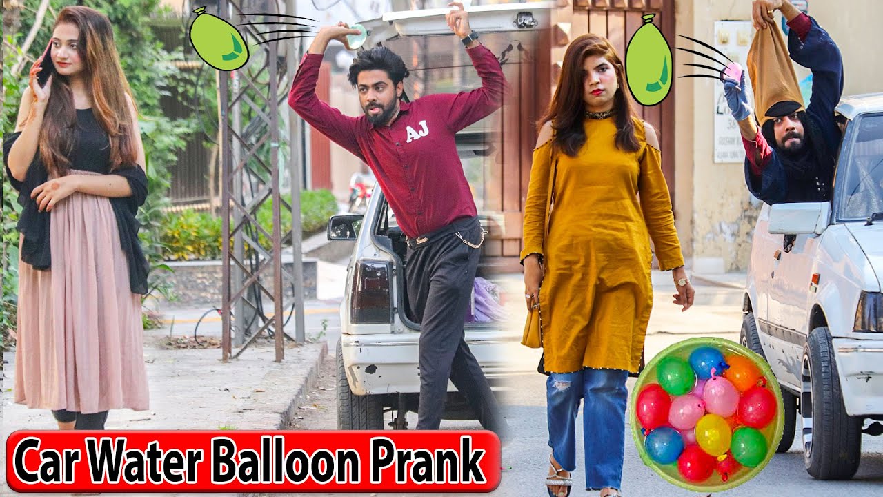 Water Balloon Prank with Car Twist || BY AJ-AHSAN ||
