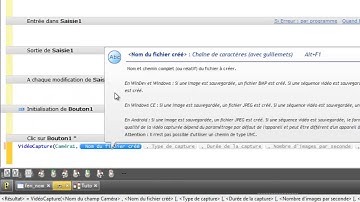 Capture est enregistre une photo windev Champ Caméra
