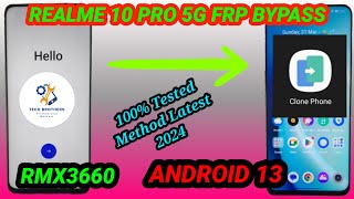 REALME 10 PRO 5G FRP BYPASS||RMX3660||GOOGLE ACCOUNT BYPASS||ANDROID 13||PASSWORD, FRP||LATEST 2024