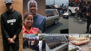 Late Access Bank CEO Herbert Wigwe, Wife And Son Bødïeß Arrive Hometown For Funeral