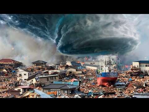 The fury of nature destroys houses! Hurricane rages in Panawangan, Java, Indonesia