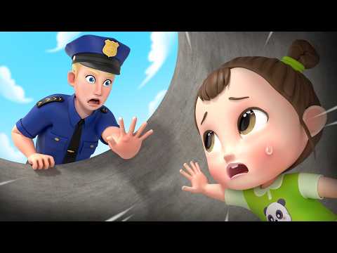Oh No! Zi Falls Into a Hole | Police Rob Rescue Song for Child | Rosoo Sing Along
