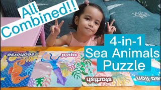 Jigsaw Puzzle for Kids | 4-in-1 Sea Animals Puzzle | Kids Puzzle at Home screenshot 5