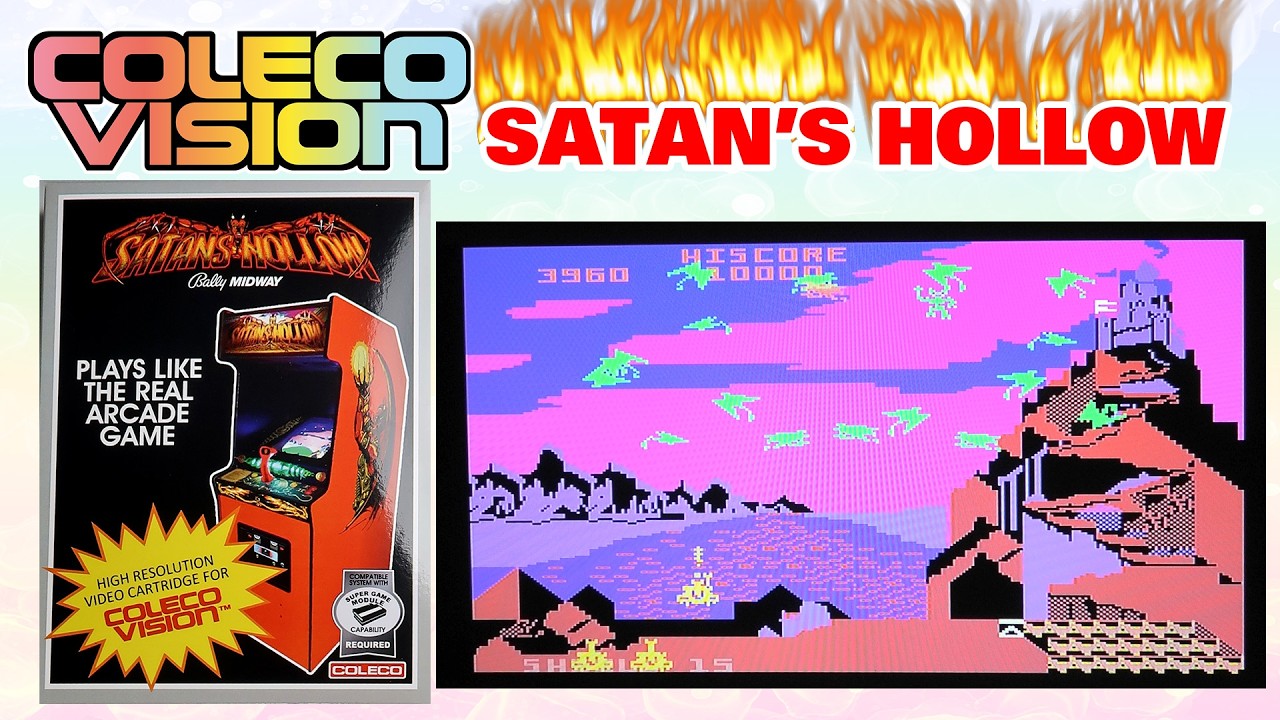 Раскрыт игровой процесс SATAN'S HOLLOW для картриджа Colecovision!