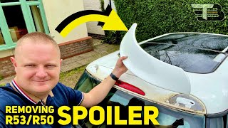 Mini R53/R50 How to remove your spoiler wing on Cooper S One JCW Cooper Aero 2001-2006