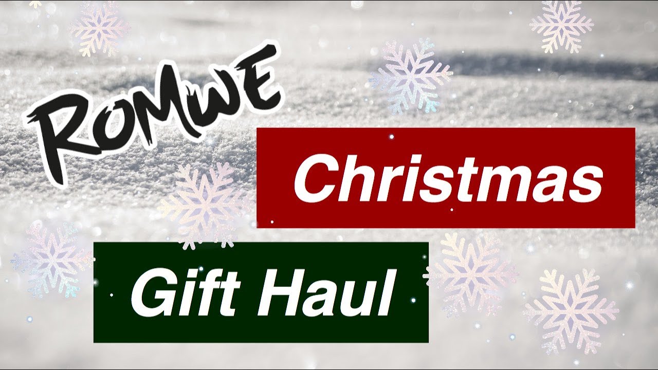 ROMWE Christmas Gift Haul